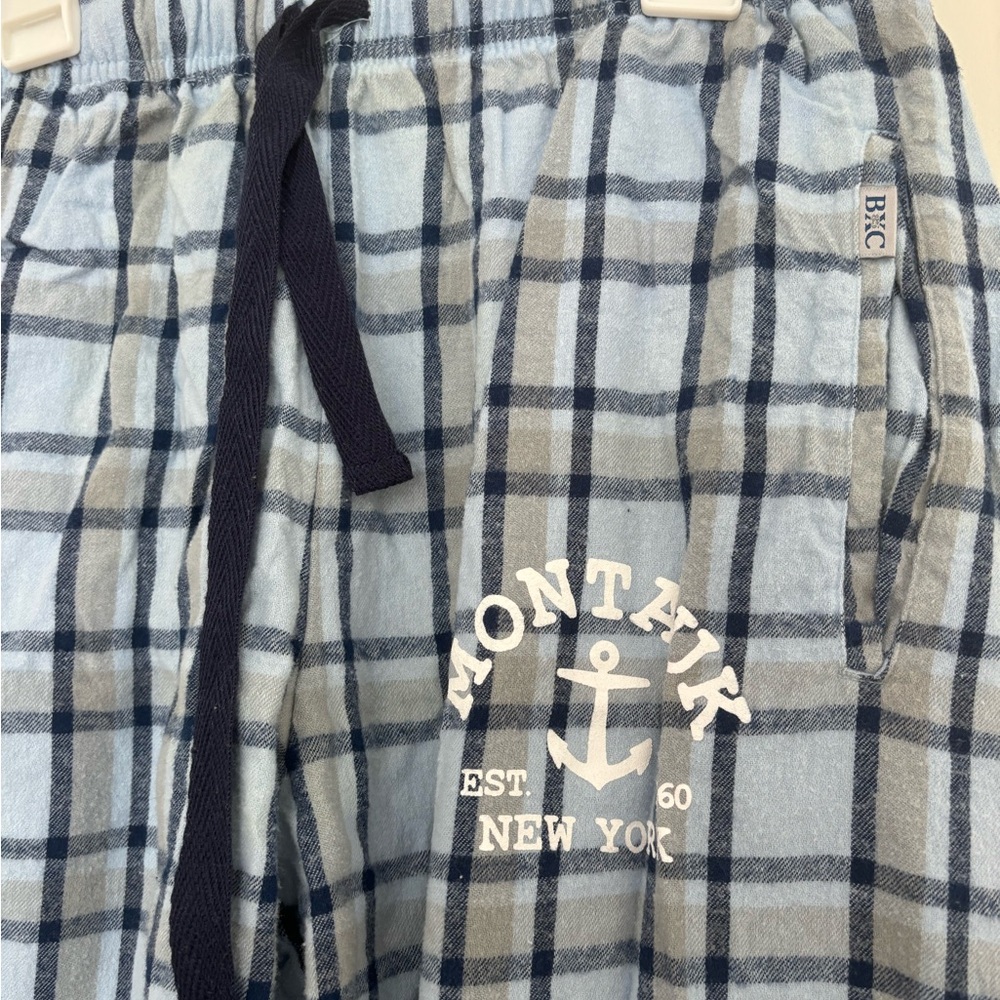 Boxercraft Blue and White Plaid Lounge Pants